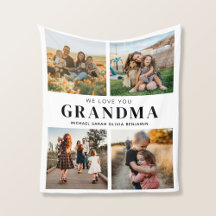 Vi Kärlek You Grandma Personlig 4 Photo Collage