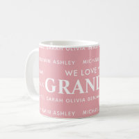 Vi Kärlek You Grandma Personlig Kids Namn