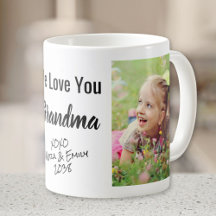 Vi Kärlek You Grandma Personlig Photo & Namn