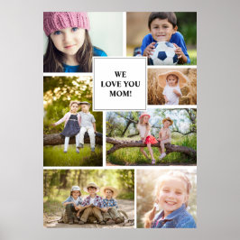 Vi Kärlek You Mamma 7 Photo Child Family Poster