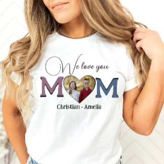 Vi Kärlek You Mamma Mors dag-ungar. Foto söt T Shirt