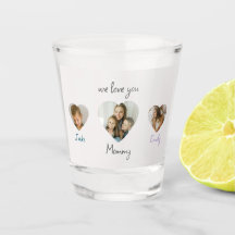 Vi Kärlek You Mamma - Personlig Photos Shot Glass