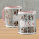 Vi Kärlek You Mamma Photo Collage Mugg<br><div class="desc">Ett kaffe mugg för speciellt mammor med en 6 fotosamlingsmall för barnen,  ord "we kärlek you mamma" i ett sött rosa-gradientteckensnitt och barnens namn.</div>