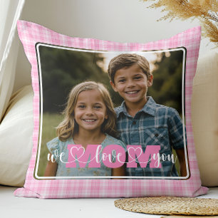 Vi Kärlek You Mamma Photo Rosa Play Mors dag Kudde