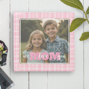 Vi Kärlek You Mamma Photo Rosa Play Mors dag Stenunderlägg