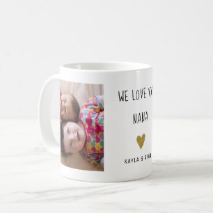 Vi Kärlek You Nana 2 Photo Collage Kaffemugg