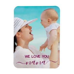 Vi Kärlek You Nana/Mamma Modern Classic Photo Magnet
