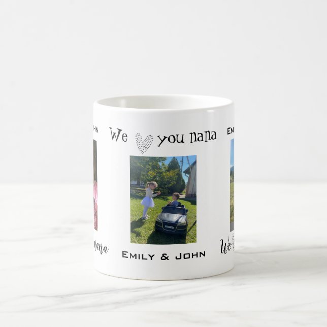 Vi Kärlek You Nana Personal Photo Mugg (Center)