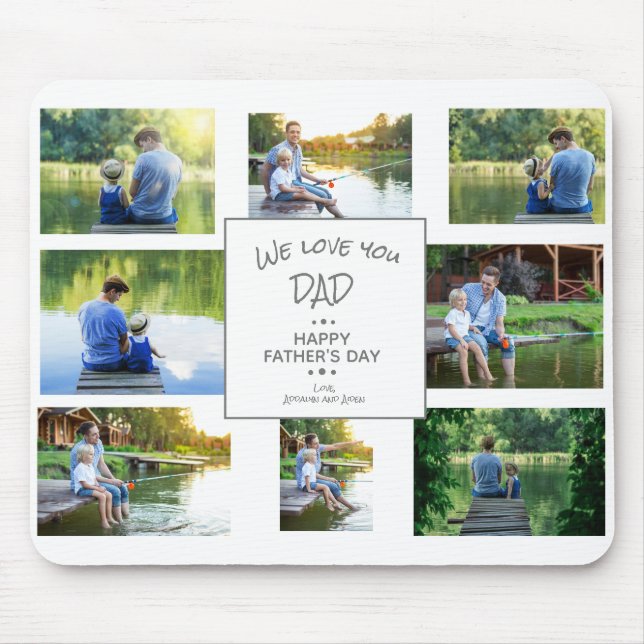 Vi Kärlek You Pappa 7 Photo Collage Far Musmatta (Framsidan)