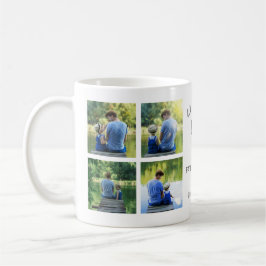 Vi Kärlek You Pappa 8-Photo Collage Lycklig Fars d Kaffemugg