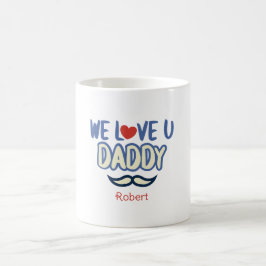 "Vi Kärlek You pappa" Anpassningsbar Birthday Papp Kaffemugg