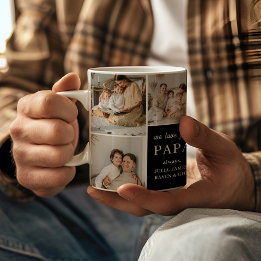 Vi Kärlek You Pappa Elegant Modern 9 Photo Kaffemugg