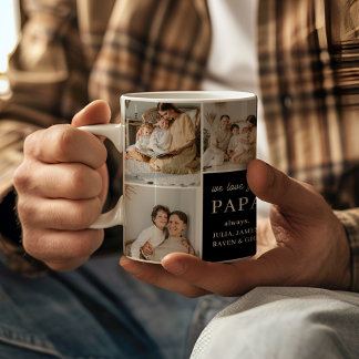 Vi Kärlek You Pappa Elegant Modern 9 Photo Kaffemugg