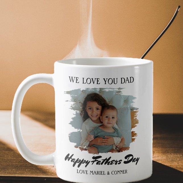 Vi Kärlek You Pappa Fars dag Photo Kaffemugg (Skapare uppladdad)