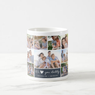 Vi Kärlek You pappa Photo Collage Fars dag Kaffemugg