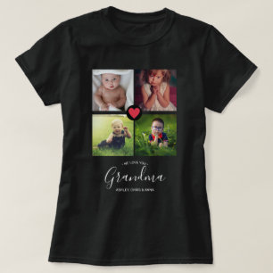 Vi Kärlekar dig farmor Unikt Gift Nana Gigi Photo T Shirt