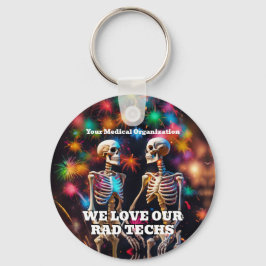Vi Kärlekar våra Rad-tekniker med nyckelkedjemärkn Nyckelring