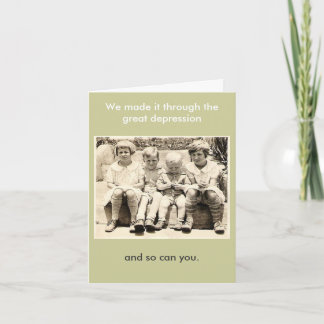 Vi klarade det genom den underbara depressionen kort