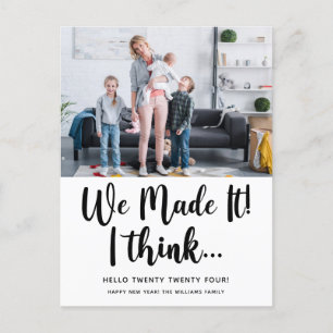 Vi Klarade Det Roligt Gott Nytt År Semester Postko Helg Vykort