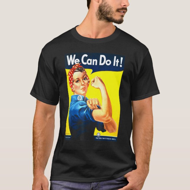 Vi klarar det andra världskrigets propagandaffisch t shirt (Framsida)