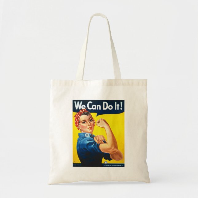 Vi klarar det Rosie the Riveter Tygkasse (Framsidan)