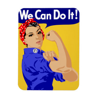 Vi klarar det! Rosie The Riveter WWII-affisch Magnet