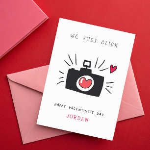 Vi klickar bara på Camera Classroom Valentine Day Kort