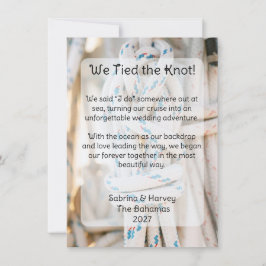 Vi Knöt Knuten Båtknut Bakgrund Elopement Inbjudningar