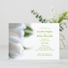 Vi Knöt Knuten Blommig Elopement-kunngörelse Inbjudningar