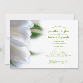 Vi Knöt Knuten Blommig Elopement-meddelande Inbjudningar