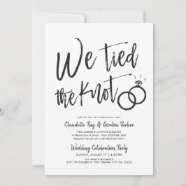 Vi Knöt Knuten | Efterbröllopsfest Inbjudningar