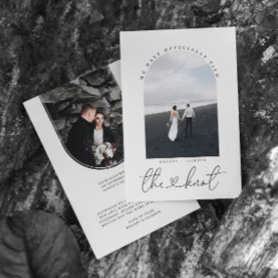Vi Knöt Knuten Foto Elopement Annonsering Inbjudningar