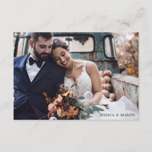 Vi Knöt Knuten Inbjudan Eloped Underrättelse Foto