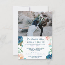 Vi Knöt Sammans Band Inbjudan Elopement Meddelande