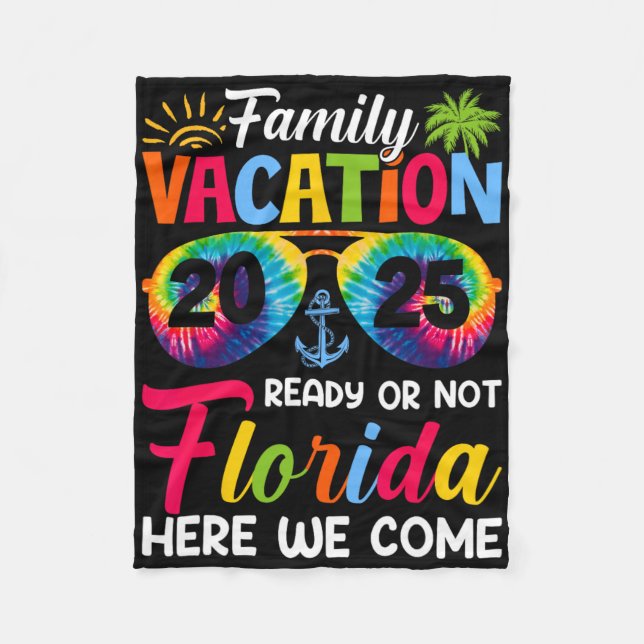 Vi Kom Family Vacation Florida 2025 Bonding Fleecefilt (Framsidan)