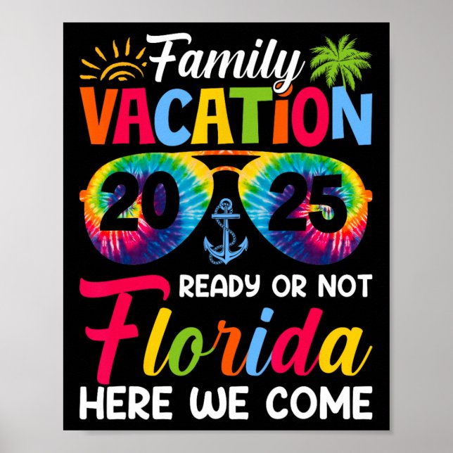 Vi Kom Family Vacation Florida 2025 Bonding Poster (Framsidan)
