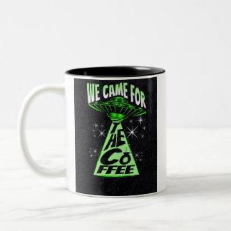 Vi kom för kaffet Två-Tonad mugg