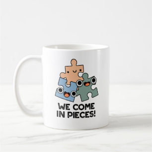 Vi Kom i Delar Funny Jigszons Pun Kaffemugg