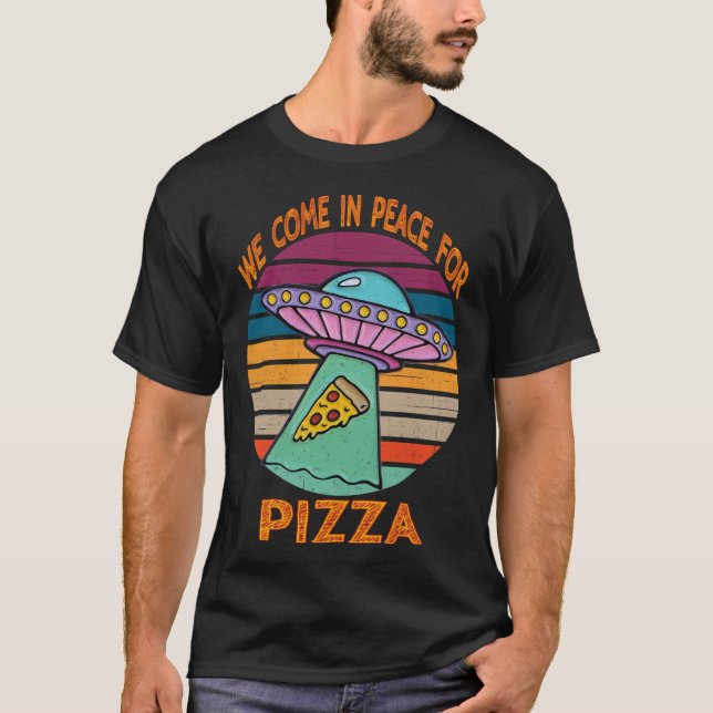 Vi Kom i fred för Pizza T Shirt (Framsida)