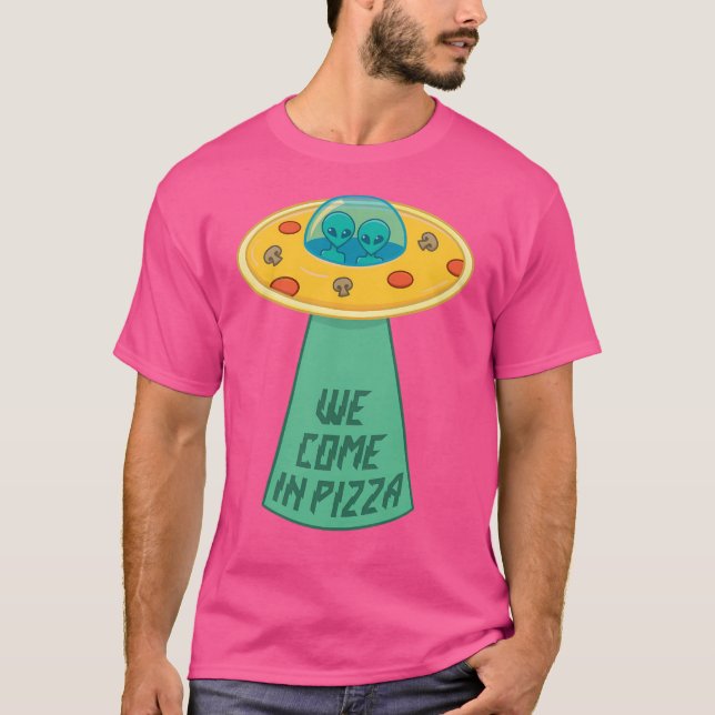 Vi Kom i Pizza T Shirt (Framsida)