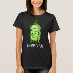 Vi Kom in Peas Funny Pea Pun Mörk BG T Shirt