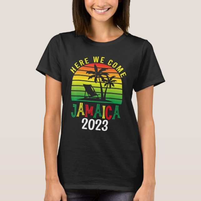 Vi Kom Jamaica 2023 Family Summer Vacation T T Shirt (Framsida)