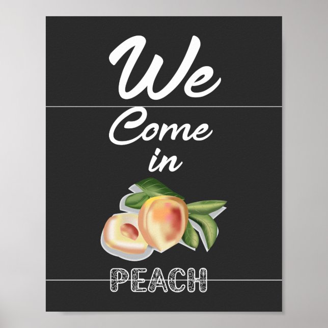 Vi Komar i Peach Poster (Framsidan)