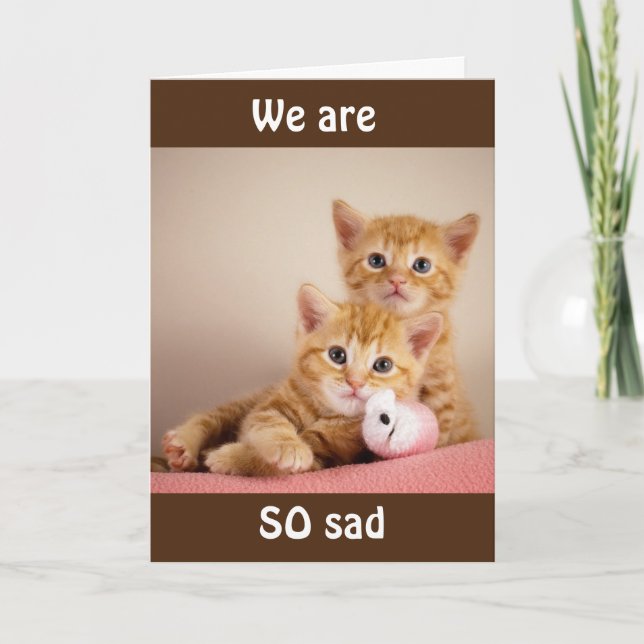 VI KOMMER ATT "MISSA DIG" SÅ MYCKET! KORT (Framsida)