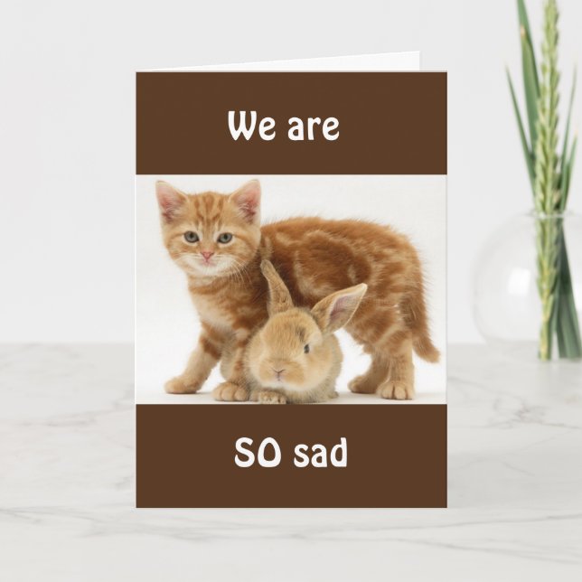 VI KOMMER ATT "MISSA DIG" SÅ MYCKET! KORT (Framsida)