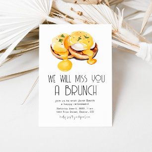 Vi kommer att sakna er en Brunch Pension Brunch Inbjudningar
