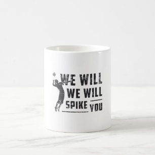 Vi kommer att Spike er att boka volleyball i Boll Kaffemugg