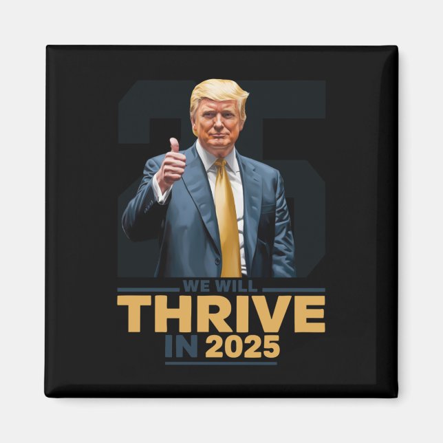Vi kommer att trivas 2025! magnet (Framsidan)