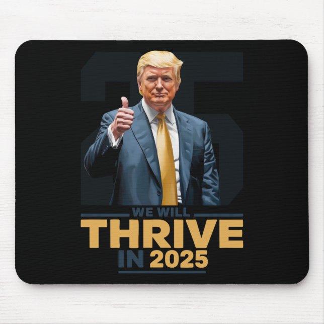 Vi kommer att trivas 2025! musmatta (Framsidan)