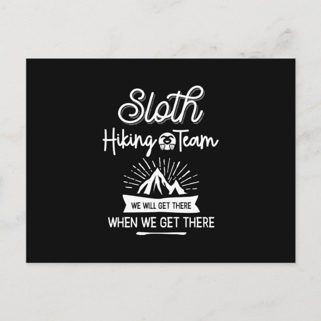 Vi kommer dit när vi kommer. vykort (Framsida)